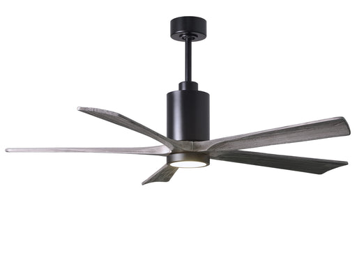 Matthews Fan Company - PA5-BK-BW-60 - 60``Ceiling Fan - Patricia - Matte Black