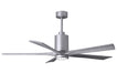 Matthews Fan Company - PA5-BN-BW-60 - 60``Ceiling Fan - Patricia - Brushed Nickel