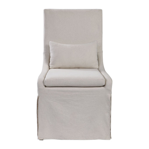 Uttermost - 23493 - Arm Chair - Coley - Off White Linen