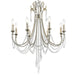 Crystorama - ARC-1908-SA-CL-MWP - Eight Light Chandelier - Arcadia - Antique Silver