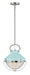 Hinkley - 4847PN-REB - One Light Pendant - Crew - Polished Nickel with Robin`s-Egg Blue