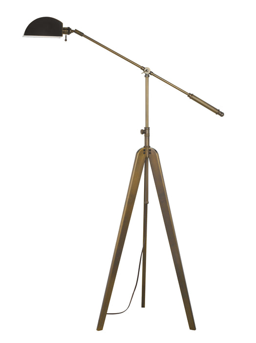 Cal Lighting - BO-2832FL-AGB - One Light Floor Lamp - Cuero - Antique Gold Brass