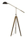 Cal Lighting - BO-2832FL-AGB - One Light Floor Lamp - Cuero - Antique Gold Brass