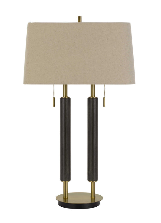 Cal Lighting - BO-2893DK - Two Light Desk Lamp - Avellino - Antique Brass/Expresso