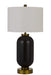 Cal Lighting - BO-2905TB-BAB - One Light Table Lamp - Sycamore - Antique Brass/Black