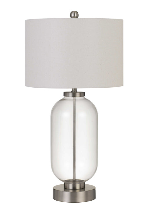 Cal Lighting - BO-2905TB-BS - One Light Table Lamp - Sycamore - Brushed Steel/Clear Glass