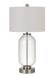 Cal Lighting - BO-2905TB-BS - One Light Table Lamp - Sycamore - Brushed Steel/Clear Glass
