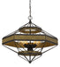 Cal Lighting - FX-3702-6 - Six Light Chandelier - Alicante - Wood/Black