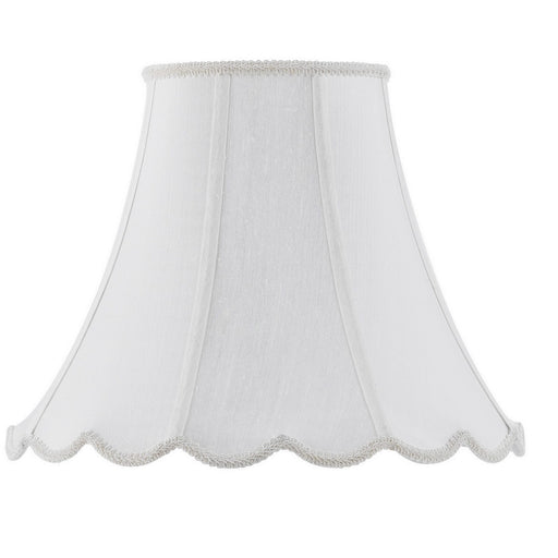 Cal Lighting - SH-8105/12-WH - Shade - Piped Scallop Bell - White