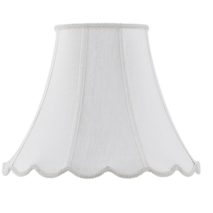 Cal Lighting - SH-8105/14-WH - Shade - Piped Scallop Bell - White