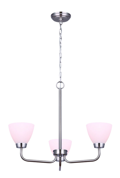 Canarm - ICH765A03BN - Three Light Chandelier - Brushed Nickel