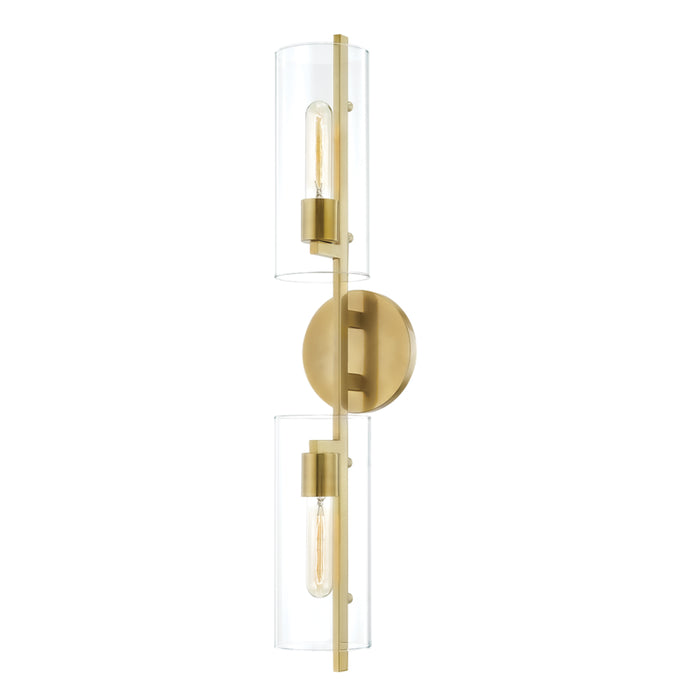Mitzi - H326102-AGB - Two Light Wall Sconce - Ariel