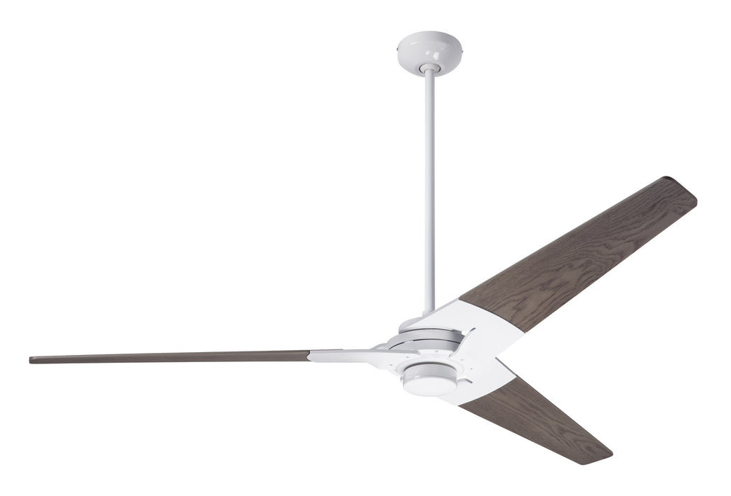 Modern Fan Co - TOR-GW-62-GY-NL-001 - 62``Ceiling Fan - Torsion - Gloss White