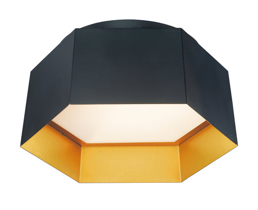 Maxim - 30330BKGLD - LED Flush Mount - Honeycomb - Black / Gold