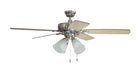Craftmade - TCE52BNK5C4 - 52``Ceiling Fan - Twist N Click 4 Light - Brushed Polished Nickel