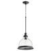 Quorum - 6193-12-69 - One Light Pendant - Noir w/ Clear/Seeded