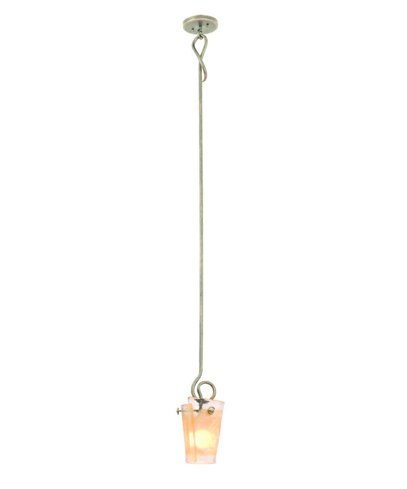 Kalco - 1851PS/ANTQ - One Light Mini Pendant - Tribecca - Pearl Silver