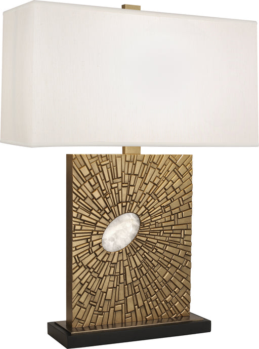 Robert Abbey - 415 - One Light Table Lamp - Goliath - Antiqued Modern Brass w/ White Rock Crystal Accent