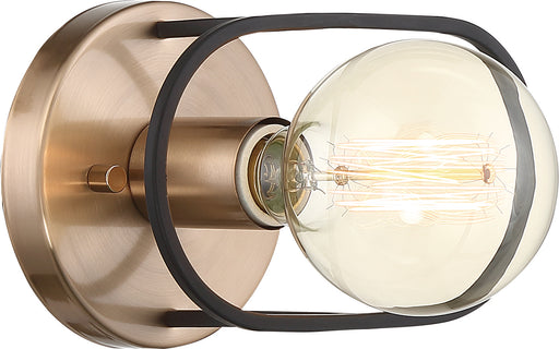 Nuvo Lighting - 60-6651 - One Light Wall Sconce - Chassis - Copper Brushed Brass / Matte Black