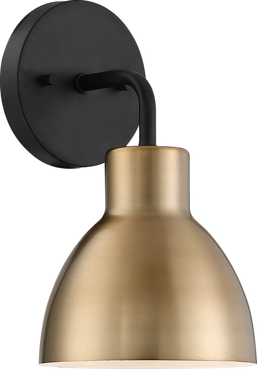 Nuvo Lighting - 60-6791 - One Light Vanity - Sloan - Matte Black / Burnished Brass