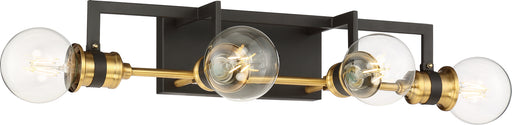 Nuvo Lighting - 60-6974 - Four Light Vanity - Intention - Warm Brass / Black
