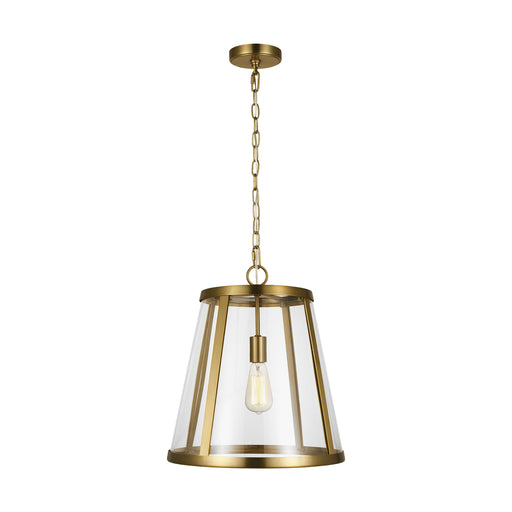 Generation Lighting - P1289BBS - One Light Pendant - Harrow - Burnished Brass