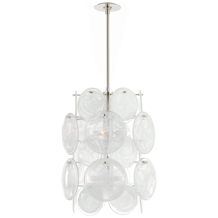 Visual Comfort - ARN 5451PN-WSG - Six Light Chandelier - Loire - Polished Nickel