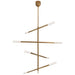 Visual Comfort - KW 5593AB-SG - LED Chandelier - Rousseau - Antique-Burnished Brass