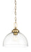 Designers Fountain - 95932-BG - One Light Pendant - Knoll - Brushed Gold