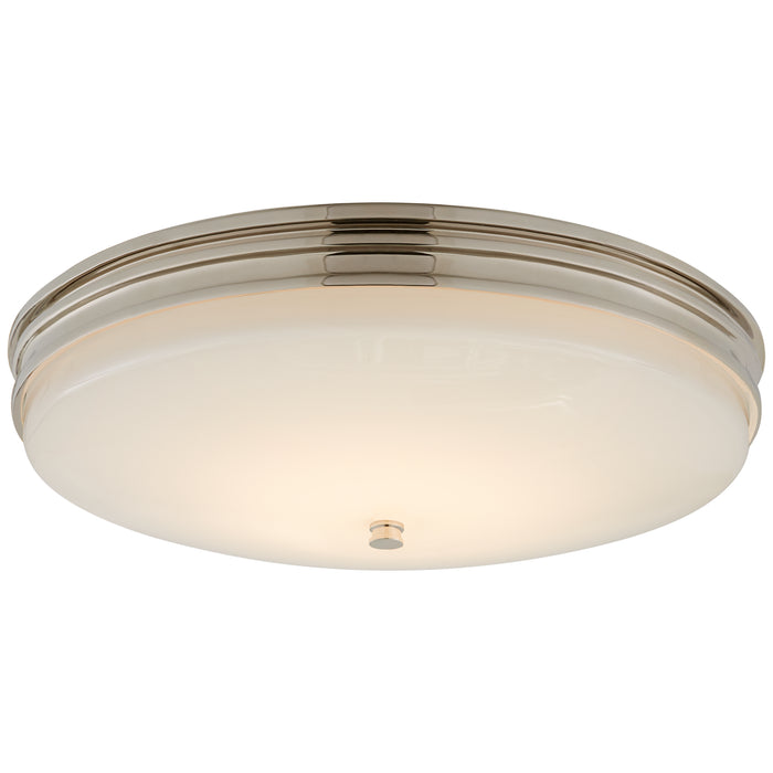 Visual Comfort - CHC 4603PN-WG - LED Flush Mount - Launceton - Polished Nickel