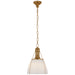 Visual Comfort - CHC 5475AB-WG - One Light Pendant - Prestwick - Antique-Burnished Brass