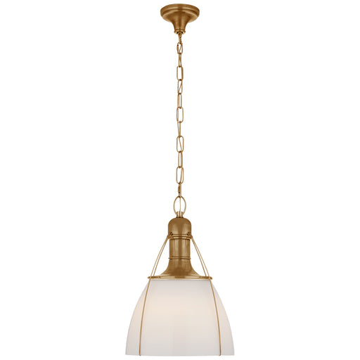 Visual Comfort - CHC 5476AB-WG - One Light Pendant - Prestwick - Antique-Burnished Brass