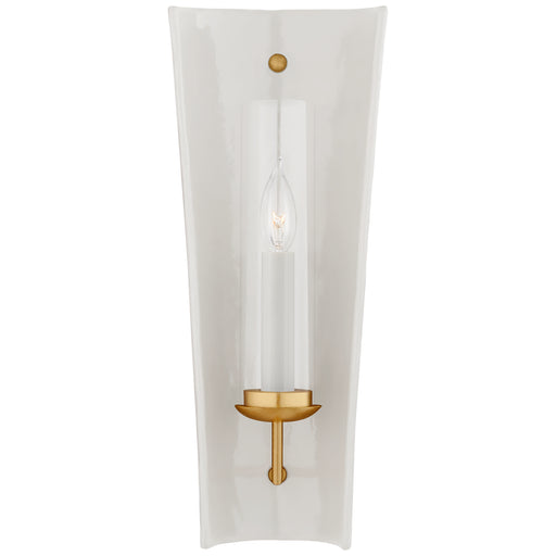 Visual Comfort - CHD 2606WHT - One Light Wall Sconce - Downey - White and Gild
