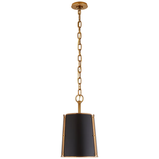 Visual Comfort - S 5645HAB-BLK - One Light Pendant - Hastings - Hand-Rubbed Antique Brass