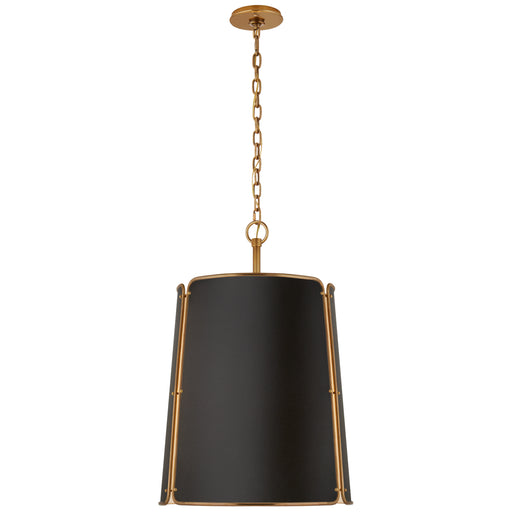 Visual Comfort - S 5646HAB-BLK - Six Light Pendant - Hastings - Hand-Rubbed Antique Brass