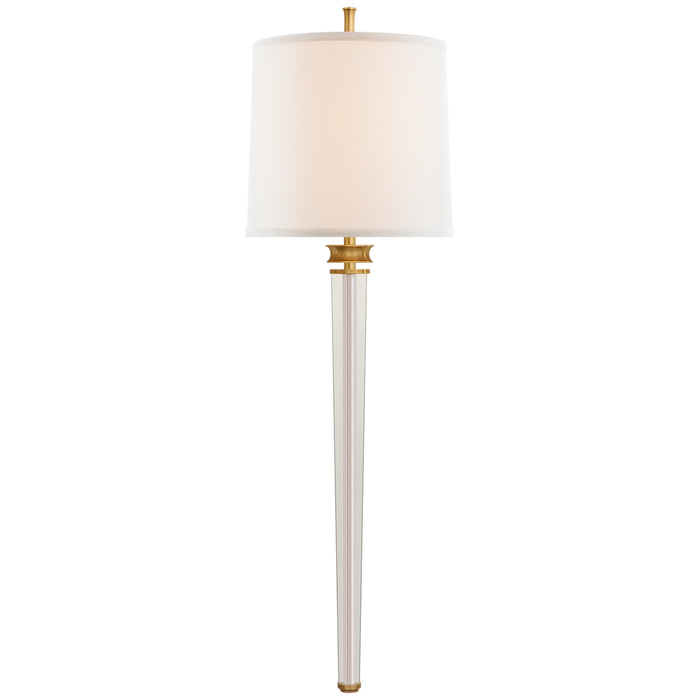 Visual Comfort - TOB 2943HAB-L - Two Light Wall Sconce - Lyra - Hand-Rubbed Antique Brass and Crystal