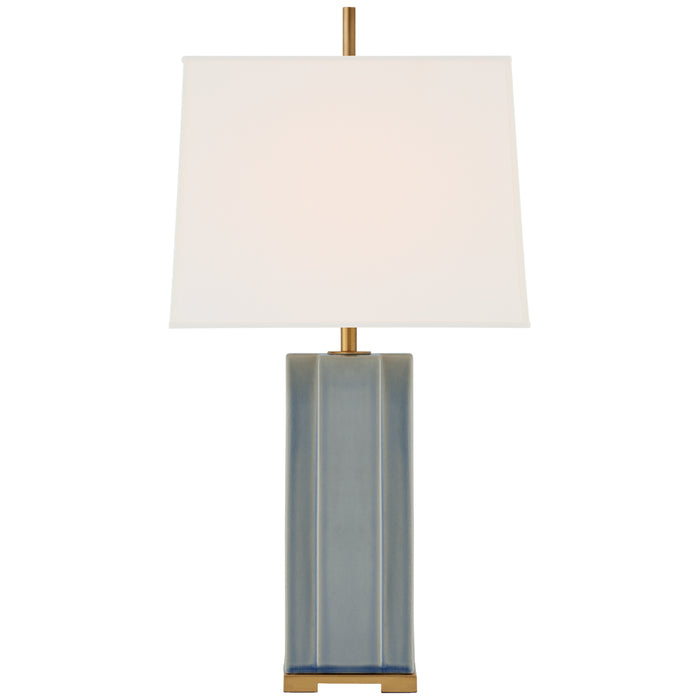 Visual Comfort - TOB 3681PBC-L - One Light Table Lamp - Niki - Polar Blue Crackle