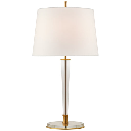 Visual Comfort - TOB 3942HAB-L - Two Light Table Lamp - Lyra - Hand-Rubbed Antique Brass and Crystal