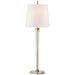 Visual Comfort - TOB 3943HAB-L - One Light Buffet Lamp - Lyra - Hand-Rubbed Antique Brass and Crystal
