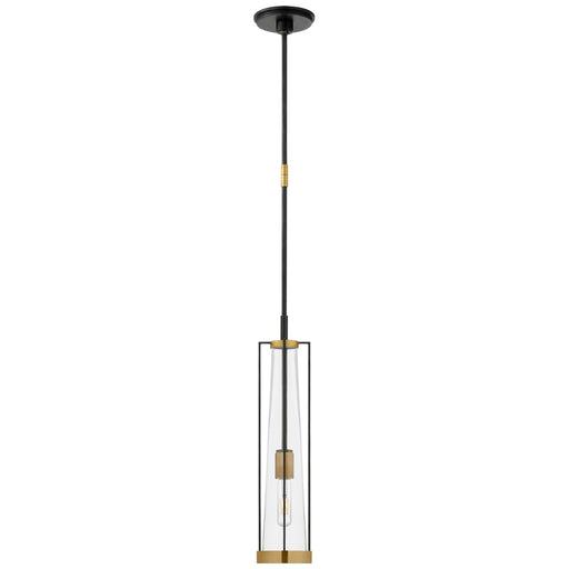 Visual Comfort - TOB 5276BZ/HAB-CG - One Light Pendant - Calix - Bronze and Brass