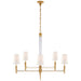 Visual Comfort - TOB 5943HAB-L - Eight Light Chandelier - Lyra - Hand-Rubbed Antique Brass and Crystal