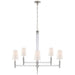 Visual Comfort - TOB 5943PN-L - Eight Light Chandelier - Lyra - Polished Nickel and Crystal