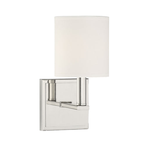 Savoy House - 9-1200-1-109 - One Light Wall Sconce - Waverly - Polished Nickel