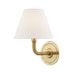 Hudson Valley - MDS500-AGB - One Light Wall Sconce - Curves No.1 - Aged Brass