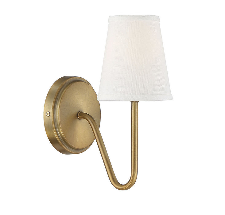 Meridian - M90054NB - One Light Wall Sconce - Mscon - Natural Brass