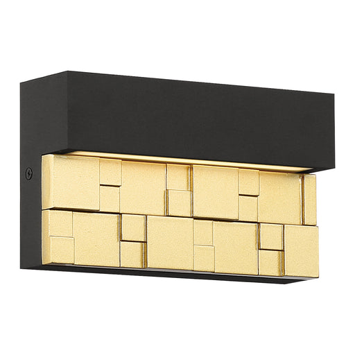Access - 20049LEDDMG-BRZ/GLD - LED Wall Sconce - Grid - Bronze with Gold