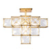 Varaluz - 329S05CG - Five Light Ceiling Fixture - Cubic - Calypso Gold