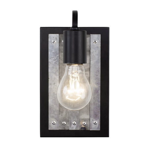 Varaluz - 336W01BL - One Light Wall Sconce - Abbey Rose - Black/Galvanized