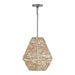 Capital Lighting - 335213NY - One Light Pendant - Independent - Natural Jute and Grey