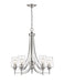 Z-Lite - 473-5BN - Five Light Chandelier - Joliet - Brushed Nickel